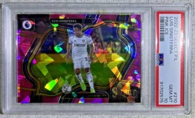 2022-2023 Premier League RC Luis Sinisterra Pink Cracked ice #210 POP 1! - Image 1 of 4