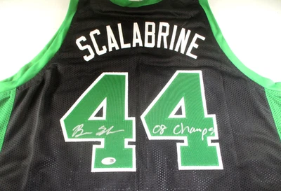 Brian Scalabrine / Autographed Boston Celtics Custom Basketball Jersey / JSA - Image 1 of 4