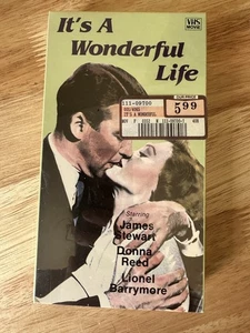It’s A Wonderful Life VHS Movie Video 1986 SEALED James Stewart Donna Reed NEW - Picture 1 of 3