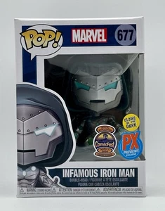 Funko Pop! Infamous Iron Man 677 Edizione Speciale Glow In The Dark Marvel Dr Doom - Foto 1 di 7