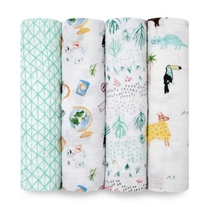Boutique Muslin Swaddle Blanket for Baby Girls and Boys, Newborn Receiving Bl... - Picture 1 of 4