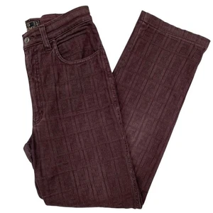 Pantalón Fendi Vintage Años 90 Marrón Zucca Monograma Cintura Alta - Imagen 1 de 5