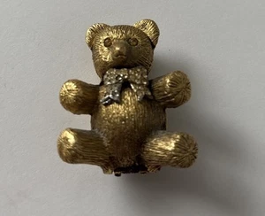 Max Factor Vintage Gold Teddy Bear Pendant Creme Perfume - Picture 1 of 4