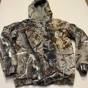 Gander Mtn Realtree Hunting Camo Coat Jacket Youth Lg Hooded Full Zip Camouflage - Picture 1 of 15