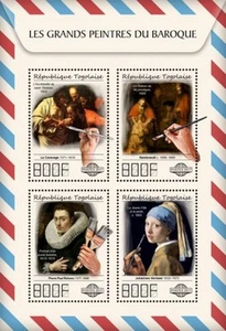 Togo - 2017 Baroque Painters - 4 Stamp Sheet - TG17510a - Picture 1 of 1