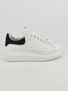 Alexander McQueen Oversized White Black Usate EU 38 UK 4.5/5 US 8 - Foto 1 di 11