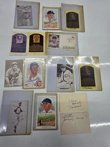 Lot Of Signed Vintage Baseball  Postcard, Photos, Duke Snider, Gehringer, Sewell - Picture 1 of 14