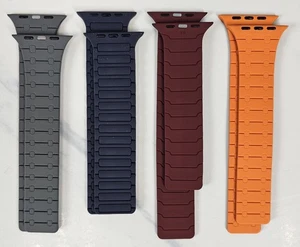 4 Pc NAVA BANDS Magnetic Wristband for Apple Watch Multicolor /44/45/46/49 mm - Picture 1 of 3