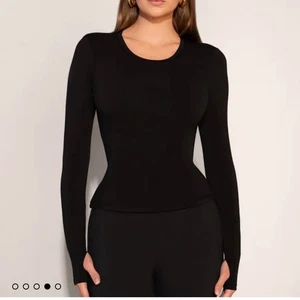TA3 Shapey Langarmshirt Rundhalsausschnitt schwarz Größe Medium - Bild 1 von 9