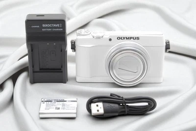 [Mint] Olympus STYLUS SH-1 White 16.0 MP Digital Camera w/Battery Charger - Image 1 of 4