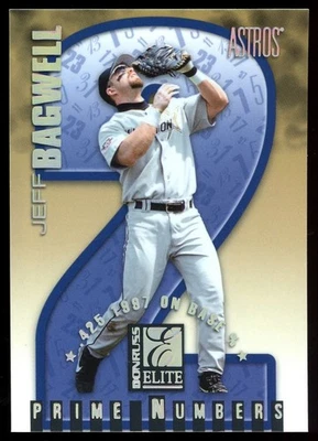 1998 Donruss Elite Prime Numbers #9B Jeff Bagwell /405 - Image 1 of 2