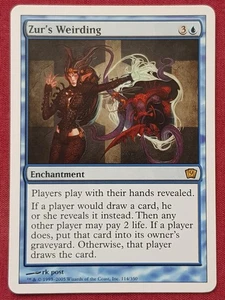 Magic The Gathering 9TH EDITION ZUR'S WEIRDING blue card MTG NINTH - Picture 1 of 2