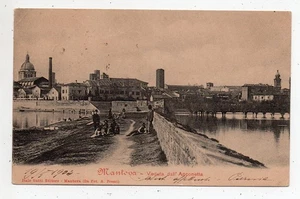 Mantua - Blick von Anconetta - Wäscherin - Animation - Reise - JAHR 1904 - Bild 1 von 2
