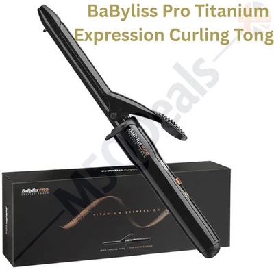 BaByliss Pro Titanium Expression Curling Tong 19 mm. Foe Defined Curls - Image 1 of 3