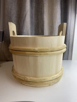 sauna bucket 12 L wooden Sauna bucket, wooden, - Image 1 of 4