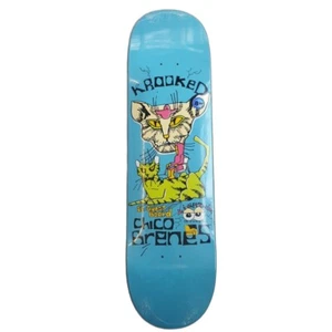 Krooked X Chico Brenes Guest Limited Edition 8.25" Skateboard Deck - Blue - Picture 1 of 3