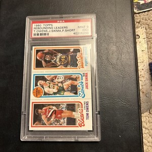 Tom Owens Jack Sikma Purvis Short 1980-81 Topps Rebounding PSA 9 (OC)