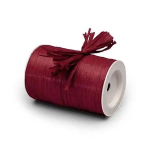 Wine Raffia Ribbon | Burgundy Raffia Ribbon - Matte - 1/4in.x100Yds (pm4434832) - Picture 1 of 1