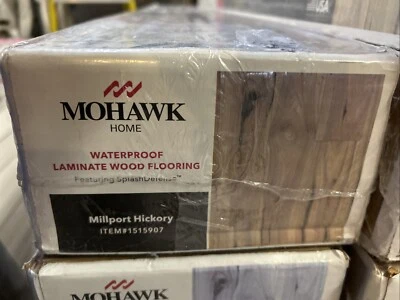 Millport 山核桃防水莫霍克层压地板,每盒 18.14 平方英尺,全新 — 第 1/4 张图片