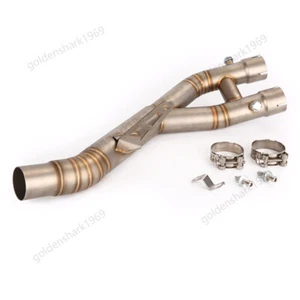 55mm for Yamaha YZF R1 R1M 2015-2025 MT-10 2015-2021 Exhaust Pipe Mid Link Pipe - Picture 1 of 8
