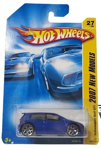 2007 Mattel Hot Wheels New Models Series Volkswagen Golf GTI #27 Blue NIP Sealed - Picture 1 of 4