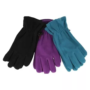 Ladies GL1000 Casual Winter Fleece Gloves By Foxbury £3.50 - Picture 1 of 31
