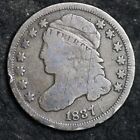 1837 Capped Bust Silver Dime Choice Vg/Fine Free Shipping E182 Snb