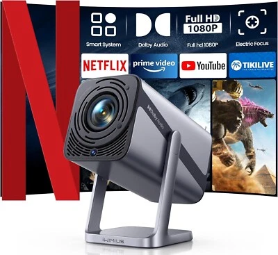 Smart Beamer [Netflix Official & Dolby Audio] Beamer 4k Heimkino Full HD 1080P - Bild 1 von 4