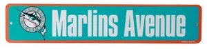 Florida Marlins Avenue MLB Street Sign, Teal Orange - Picture 1 of 1