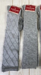 New Juncture Women's Knee Highs Socks Size 5-9 Black / Gray / Grey Mi-Bas NWT H4 - Picture 1 of 20