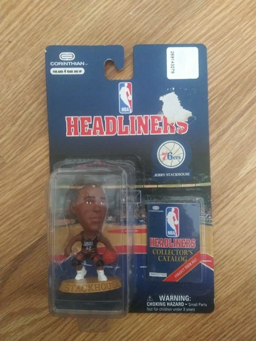 JERRY STACKHOUSE 1996 Corinthian Headliners NBA  Figurine 76ERS Cover