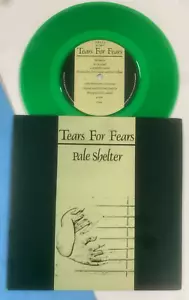 TEARS FOR FEARS Pale Shelter 1983 Special UK GREEN Vinyl 7" 45 *NM* #3734 - Picture 1 of 4