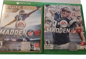 Madden NFL 17 Madden 16 GOAT Edition y Deluxe Ed. 2 Juegos Microsoft Xbox One - Imagen 1 de 3