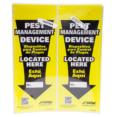Baiting Station Locator Sign (100 Signs) Baiting Station Identification Signs • 44.95$