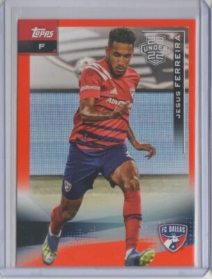 2021 Topps MLS Orange #166 Jesus Ferreira U22 24/25 22 Under 22 - Flat S/H - Image 1 of 2