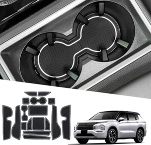 For Mitsubishi Outlander 2022-2024 Non-Slip Gate Slot Mat Accessories Cup Pad - Bild 1 von 16