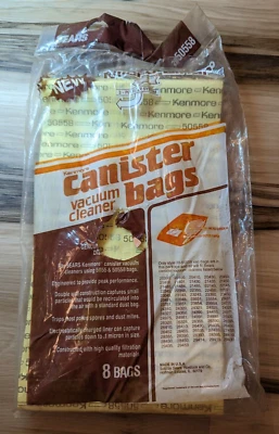 Sears Kenmore Canister 5 Vacuum Cleaner Bags Disposable 20-50558 Micro-Liner - Image 1 of 3