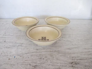3er Set Vintage Pfaltzgraff Dorf Rand Müsli Suppe Schüssel 6" - Bild 1 von 3