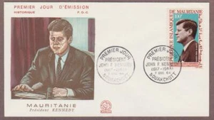 Mauritania Air Mail John F Kennedy # C40 , JFK FDC - I Combine S/H - Picture 1 of 1