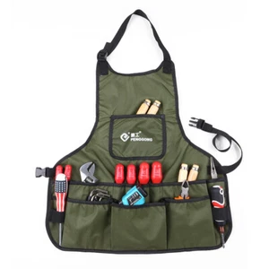 Waterproof Canvas Gardening Tool Apron Tools Bag with Pockets E4O2 - Picture 1 of 9