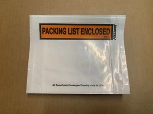 100 Packliste Umschläge Rechnung beiliegender Schupfbeutel selbstklebend 4,5"x 5,5" - Bild 1 von 4