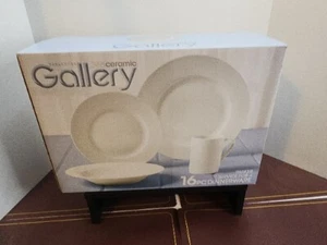 Tabletops Gallery 365 Ceramic 16pc Dinnerware Set For 4 New In Box - Picture 1 of 3