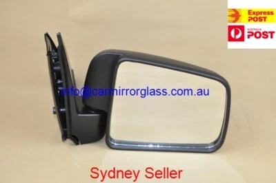 NEW DOOR MIRROR FOR FORD COURIER 1999-2006 (RIGHT SIDE, BLACK, MANUAL) - image 1 of 2