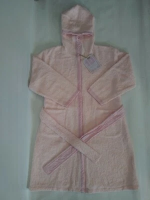 Nuevo Albornoz Wheat Diseño Danés Niñas con Capucha Rosa Claro Talla 6, 12 o 14 Foto 1 de 4