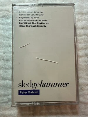 Peter Gabriel Sledgehammer Limited Edition Dance Mix Cassette Geffen 4-20456 - Image 1 of 4