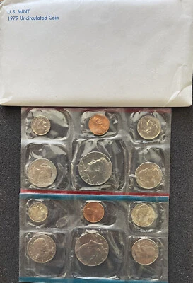 1979 US Mint 12 Coin Uncirculated Set Complete Philadelphia & Denver OGP - Image 1 of 2