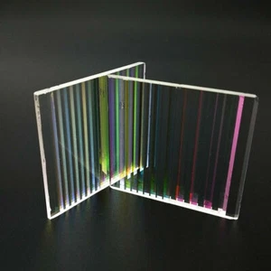 2pcs Optical Glass 48x40.5x3mm Prism Science Physics Research Decoration Prism - Picture 1 of 14