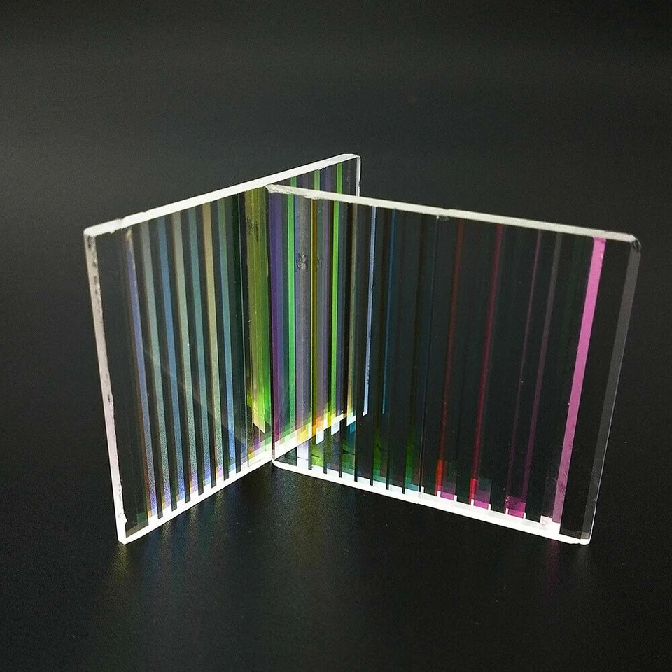 2pcs Optical Glass 48x40.5x3mm Prism Science Physics Research Decoration Prism - Image 1 of 4