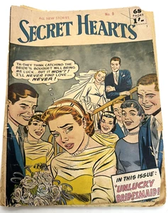 1956 TRENT BOOK CO SECRET HEARTS #8 COMIC - UK BRITISCHE AUSGABE Selten Rarität - Bild 1 von 4