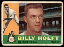 1960 Topps 369 Billy Hoeft   Baltimore Orioles  Baseball Card POOR